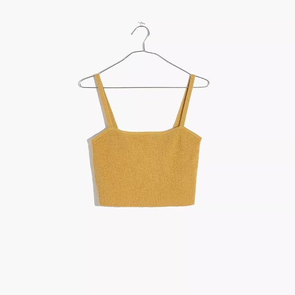 [NWT] Madewell Cropped Sweater Tank in Gold - Picture 2 of 4